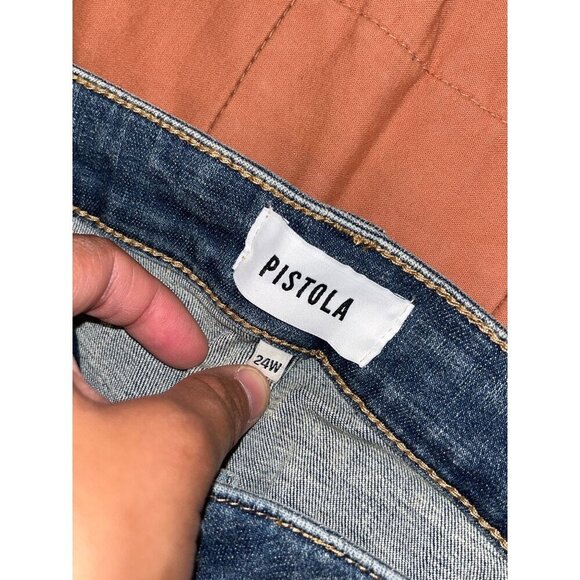 NWT Pistola Womens Plus Size 24w Dark Wash Stretch Skinny Jeans - Picture 5 of 10
